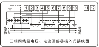 DTSY341-MD3經電壓、電流互感器接入式接線圖