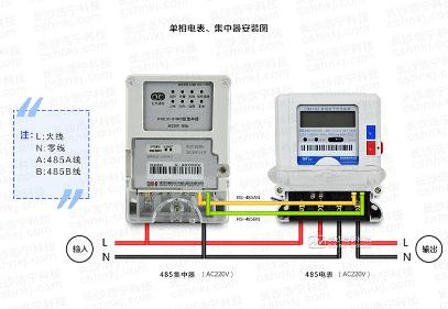 威勝電表DDZY102-Z單相載波電表、威勝單相電子式電表與威勝集中器接線時有哪些不同？