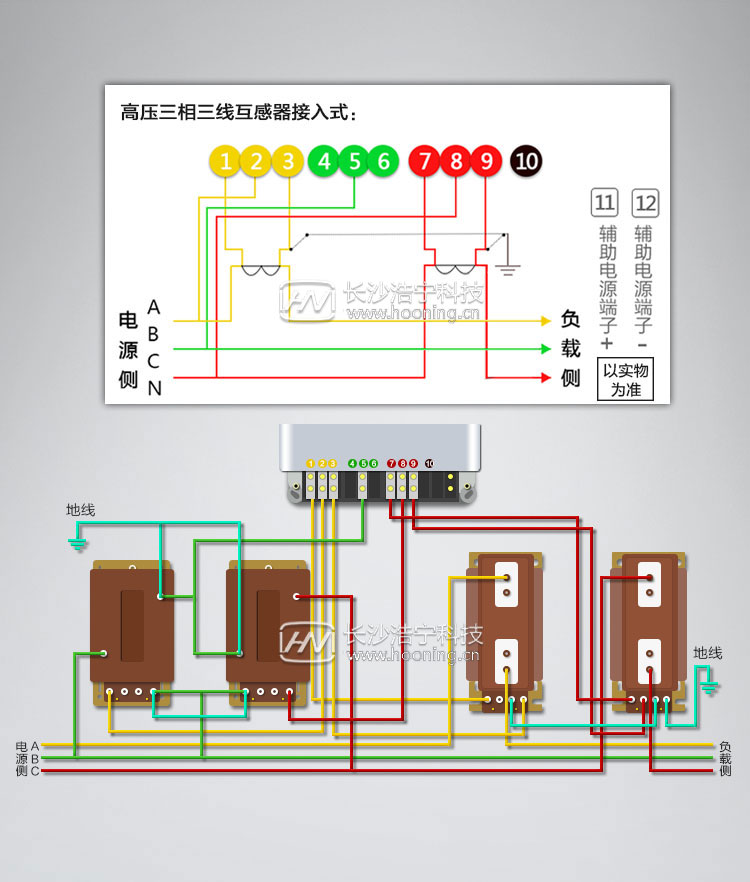 三相三線電表接線圖